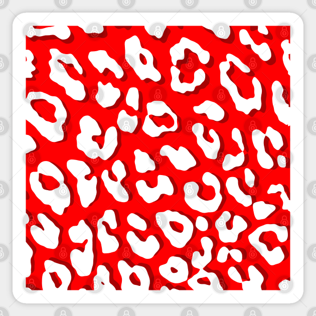 Cheetah top print red